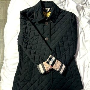 Kds Burberry jacket, medium, 1 blk 1 tan. good condition Tan missing 1 buttons